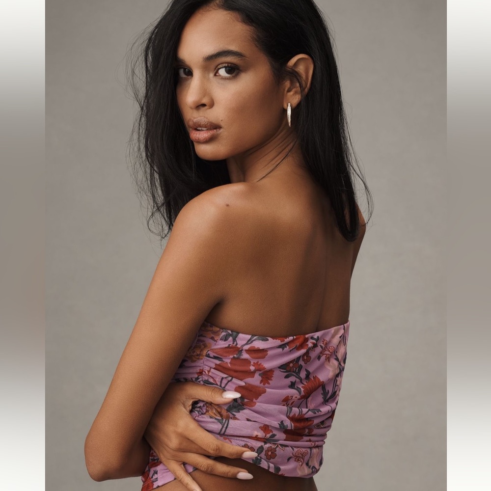 NWT Anthropologie Pink Floral Y2K Skirt - Picture 5 of 7